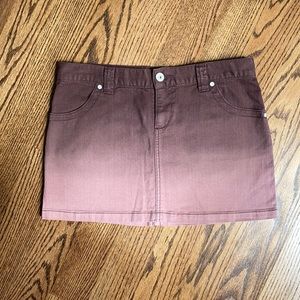 Ombré purple denim skirt. Size 6